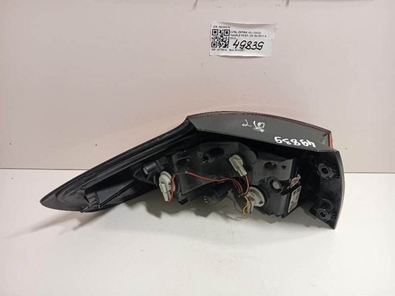 Fanale POST DX 39033313 Opel Zafira C 2012