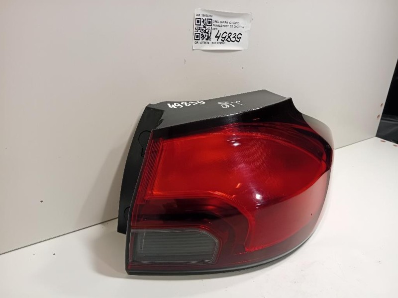 Fanale POST DX 39033313 Opel Zafira C 2012