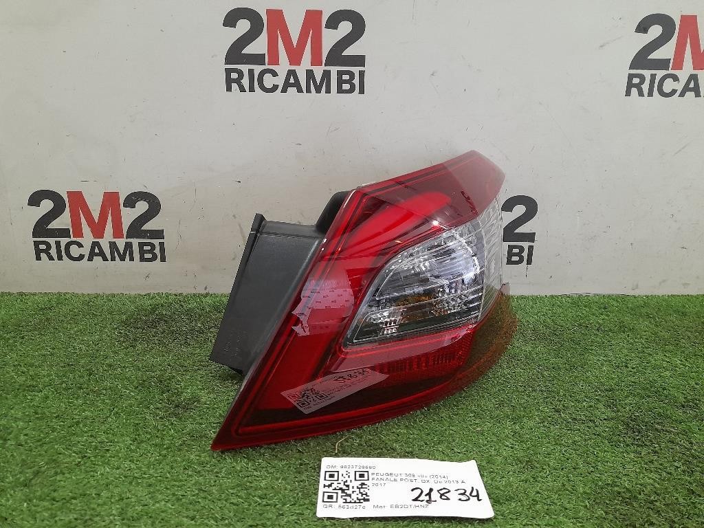 Fanale POST DX 9823728580 Peugeot 308 II 2014