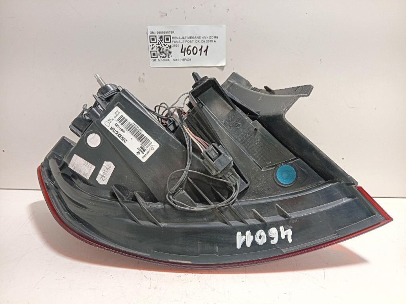Fanale POST DX 265509578R Renault Mégane IV 2016