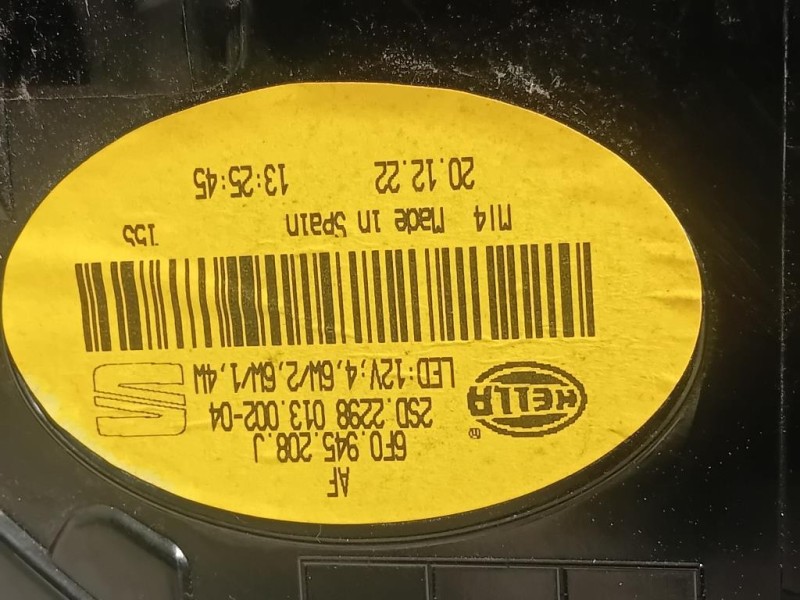 Fanale POST DX 6F0945208J Seat Ibiza VI KJ1 2017