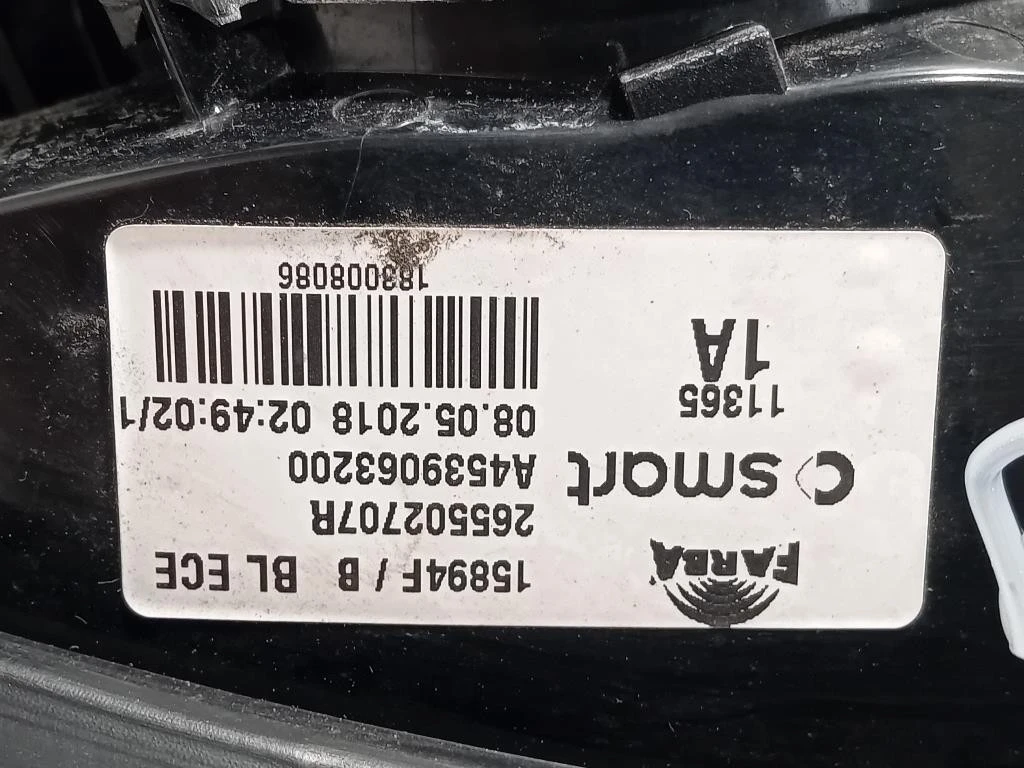 Fanale POST DX 265502707R Smart Forfour 453 2015