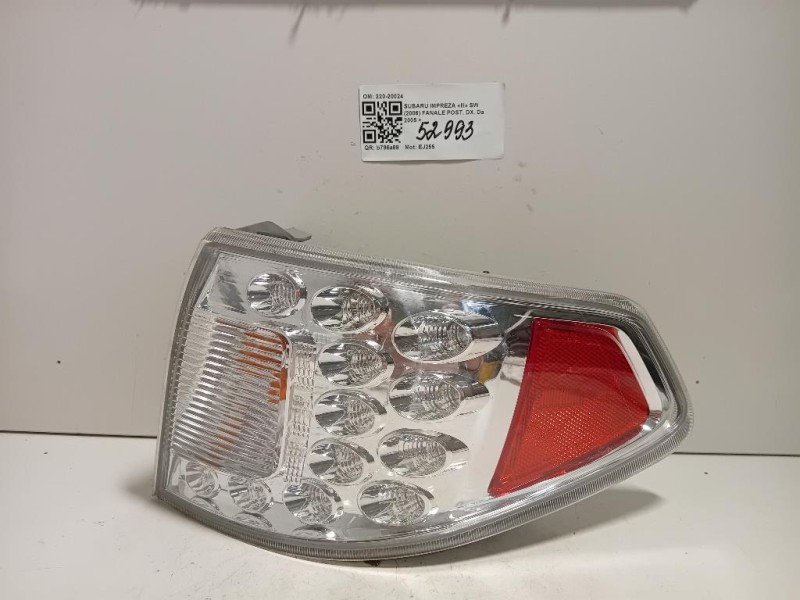 Fanale POST DX 220-20024 Subaru Impreza III SW 2006