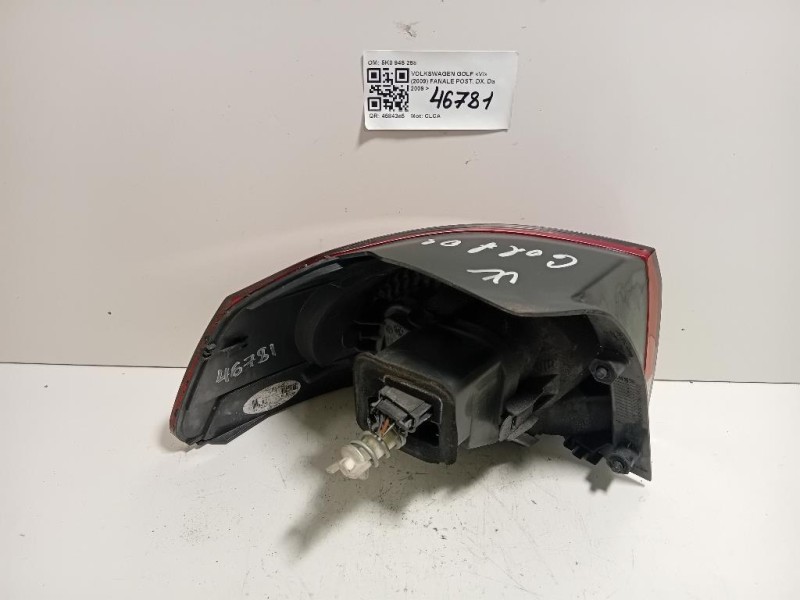 Fanale POST DX 5K0 945 258 Volkswagen GOLF VI 2009