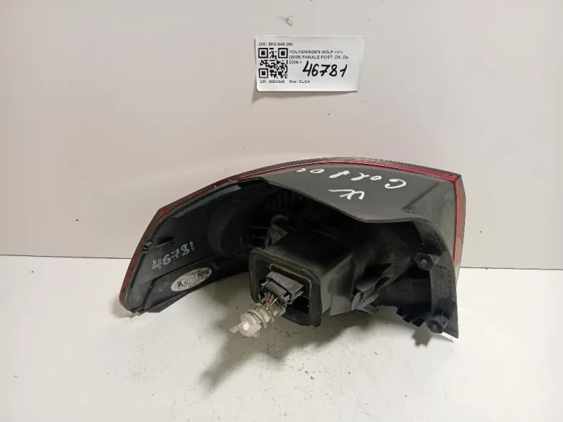 Fanale POST DX 5K0 945 258 Volkswagen GOLF VI 2009