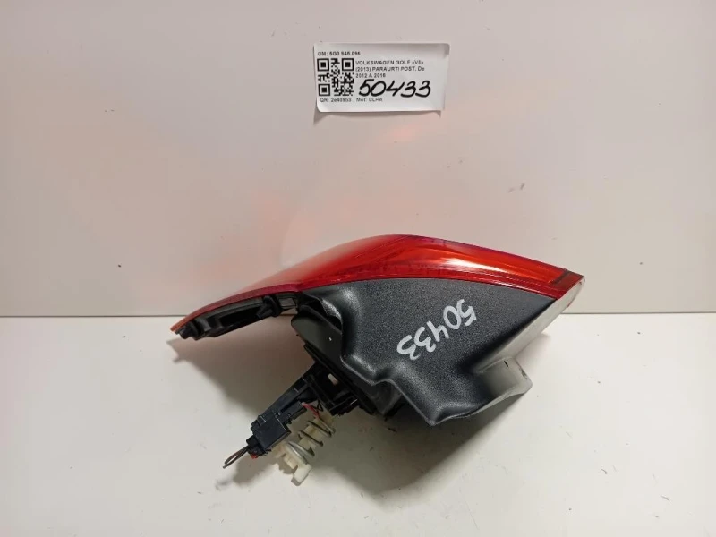 Fanale POST DX 5G0 945 096 Volkswagen GOLF VII 2013