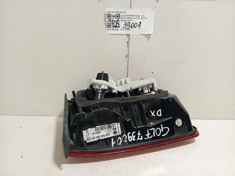 Fanale POST DX 5G0 945 094 AD Volkswagen GOLF VII 2013