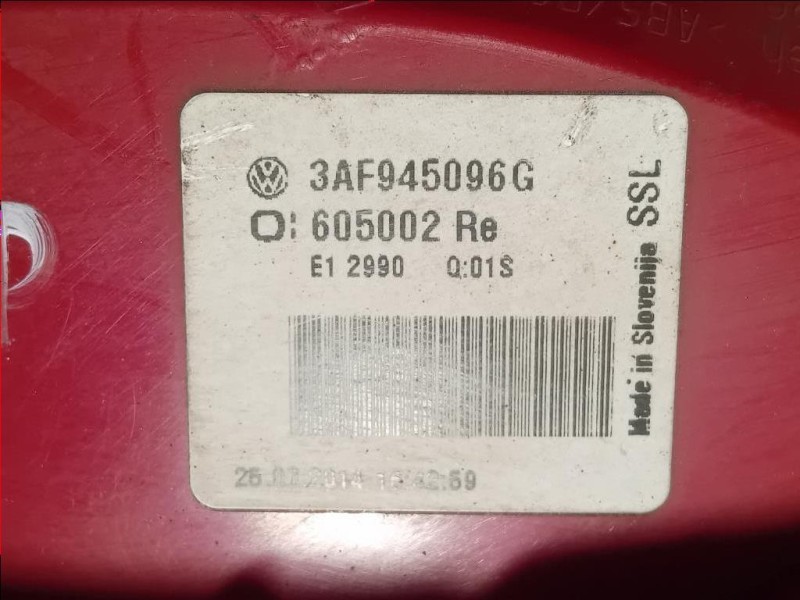 Fanale POST DX 3AF945096G Volkswagen Passat VI Variant 2011