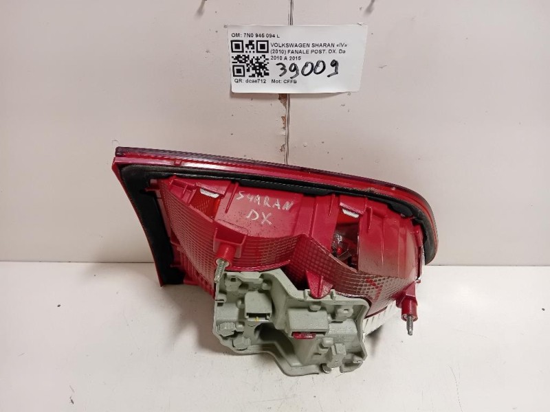Fanale POST DX 7N0945094L Volkswagen Sharan IV 2010