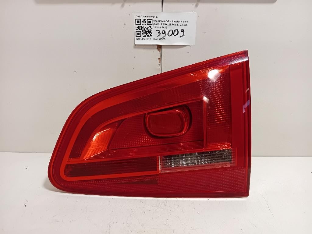 Fanale POST DX 7N0945094L Volkswagen Sharan IV 2010