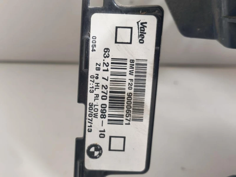 Fanale POST DX 63217270098-10 Bmw Serie 1 F20 Berlina 2012