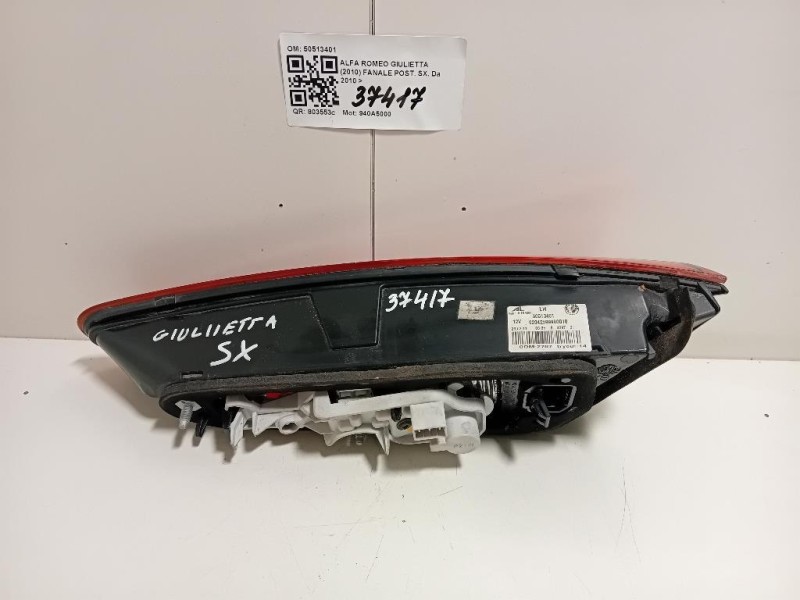Fanale POST SX 50513401 Alfa Romeo Giulietta 2010