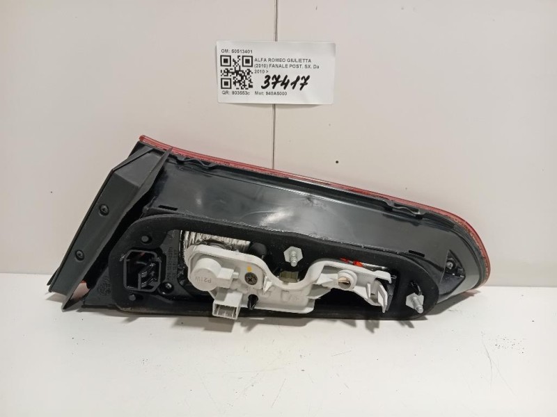 Fanale POST SX 50513401 Alfa Romeo Giulietta 2010