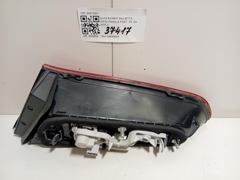Fanale POST SX 50513401 Alfa Romeo Giulietta 2010