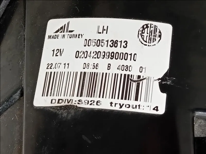 Fanale POST SX PROIET0050513613 Alfa Romeo Giulietta 2010