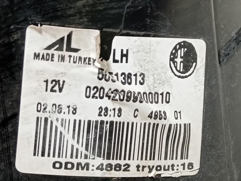 Fanale POST SX 50513613 Alfa Romeo Giulietta 2010