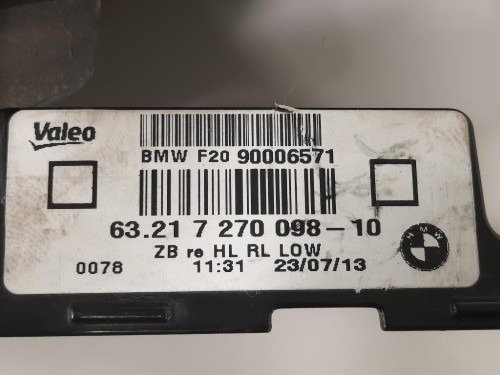 Fanale POST DX 6321 7 270 098-10 Bmw Serie 1 F20 Berlina 2012