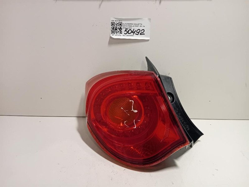 Fanale POST SX 50513613 Alfa Romeo Giulietta 2010
