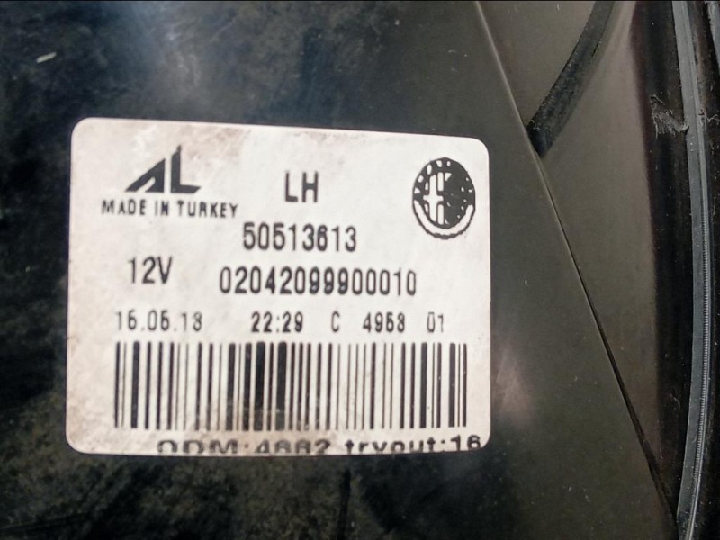 Fanale POST SX 50513613 Alfa Romeo Giulietta 2010