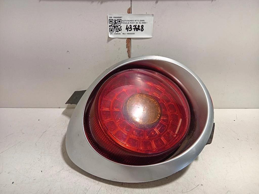 Fanale POST SX 156085857 Alfa Romeo MITO 2008