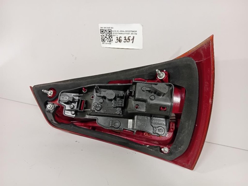 Fanale POST SX 8K0945093 Audi A1 8XA Sportback 2012