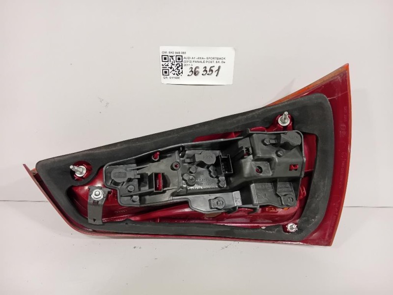 Fanale POST SX 8K0945093 Audi A1 8XA Sportback 2012