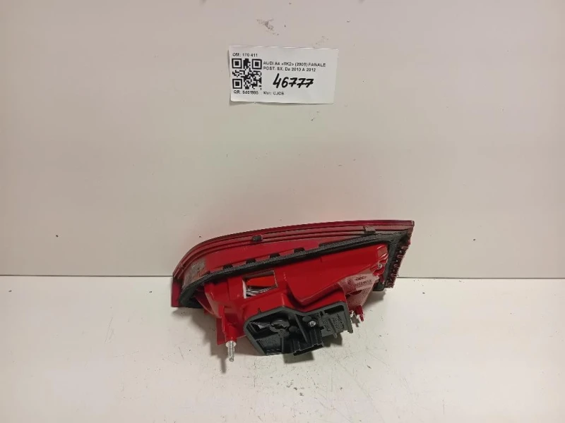 Fanale POST SX 170 411 Audi A4 8K2 2008