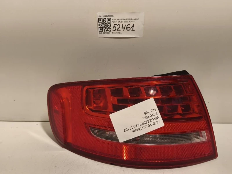 Fanale POST SX 8K9945095B Audi A4 8K2 2008