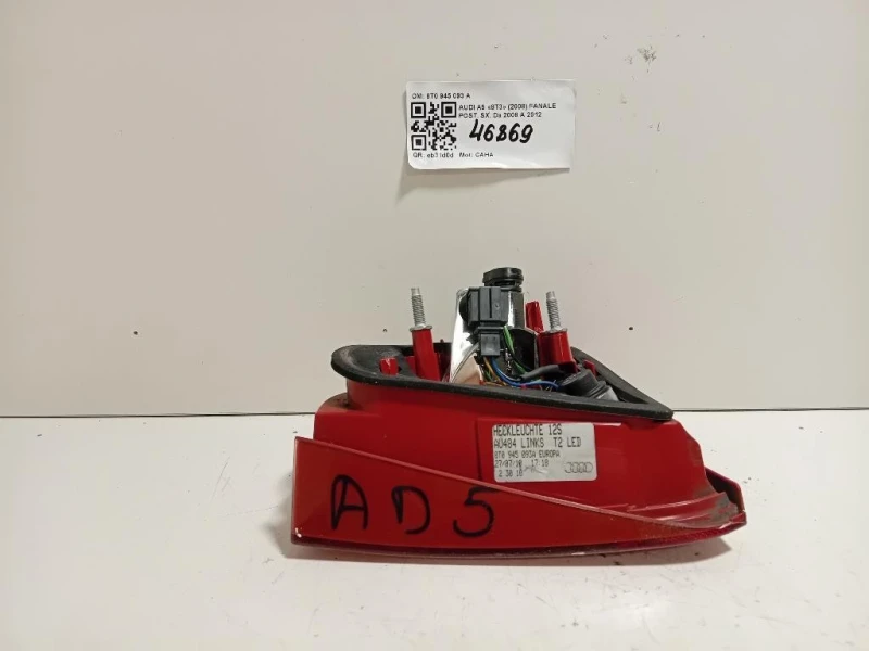 Fanale POST SX 8T0 945 093 A Audi A5 8T3 2008
