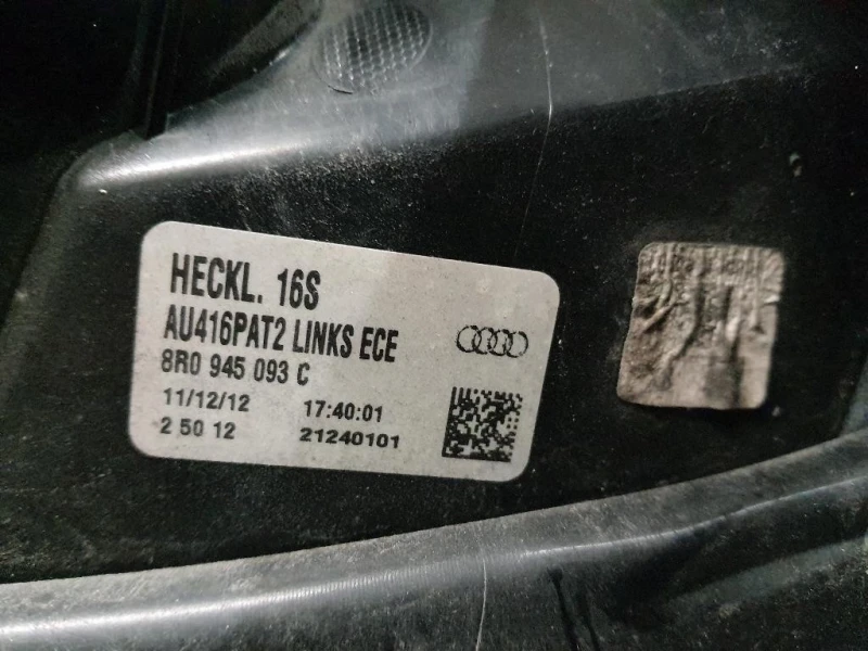 Fanale POST SX 8R0945093C Audi Q5 8RB 2012