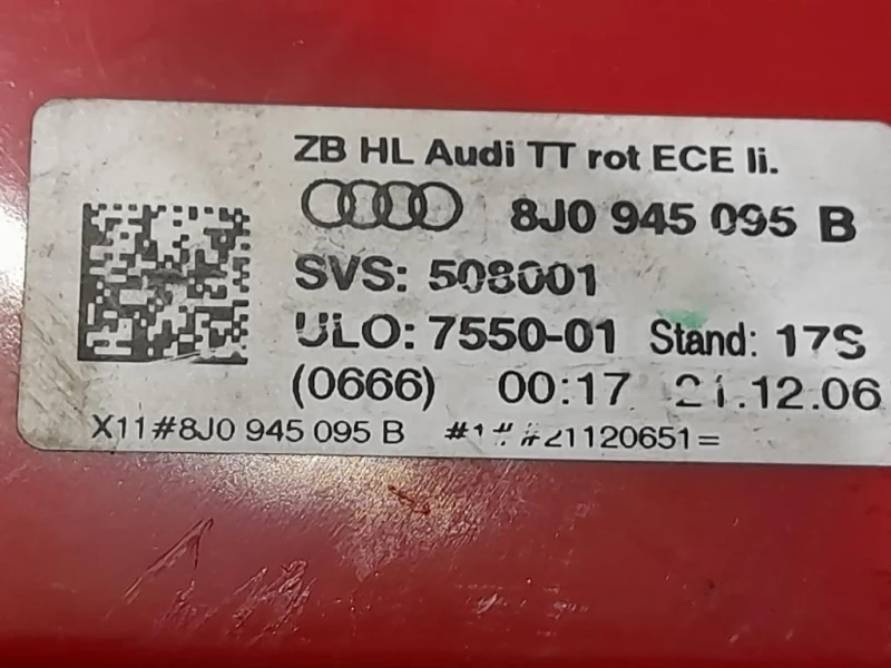 Fanale POST SX 8J0945095B Audi TT 8J3 2007