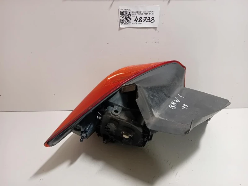 Fanale POST DX 7424494 Bmw Serie 1 F20 Berlina 2015