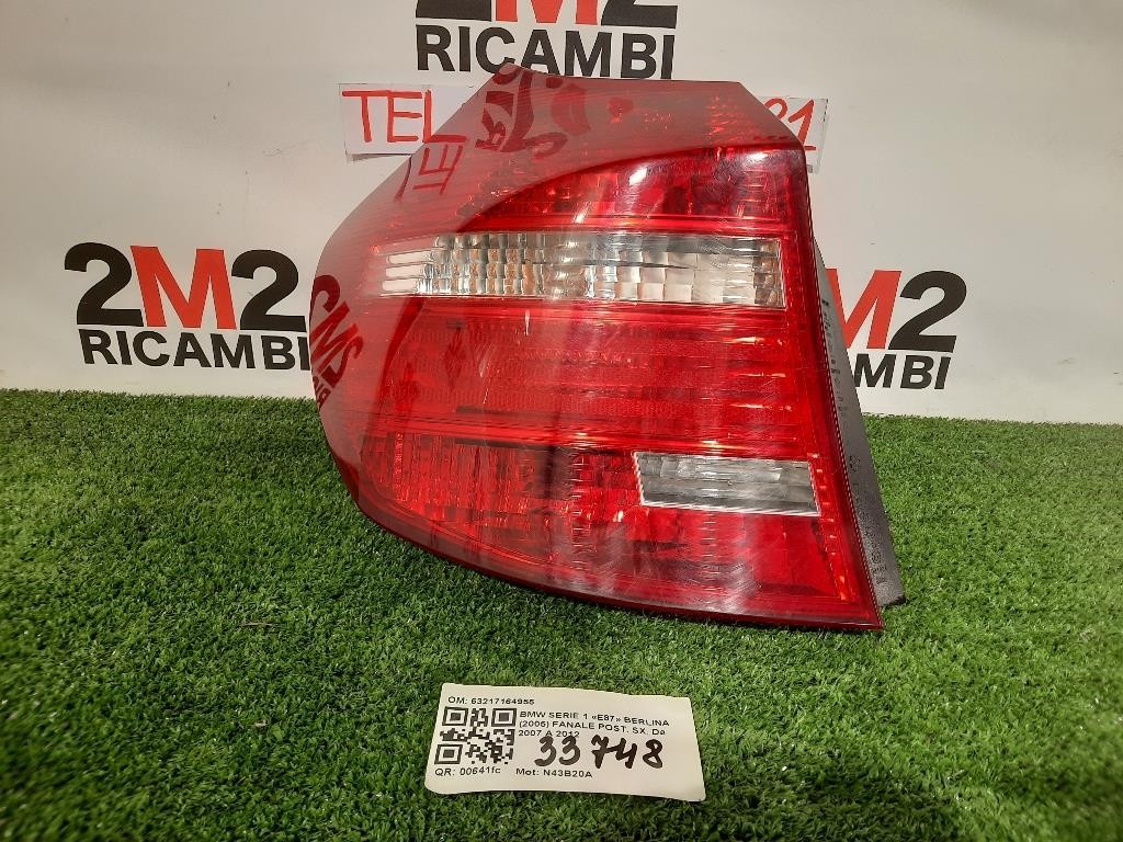 Fanale POST SX 63217164955 Bmw Serie 1 E87 Berlina 2005