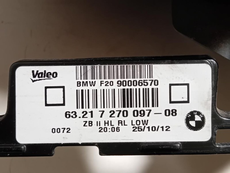 Fanale POST SX 6321 7270097-08 Bmw Serie 1 F20 Berlina 2012