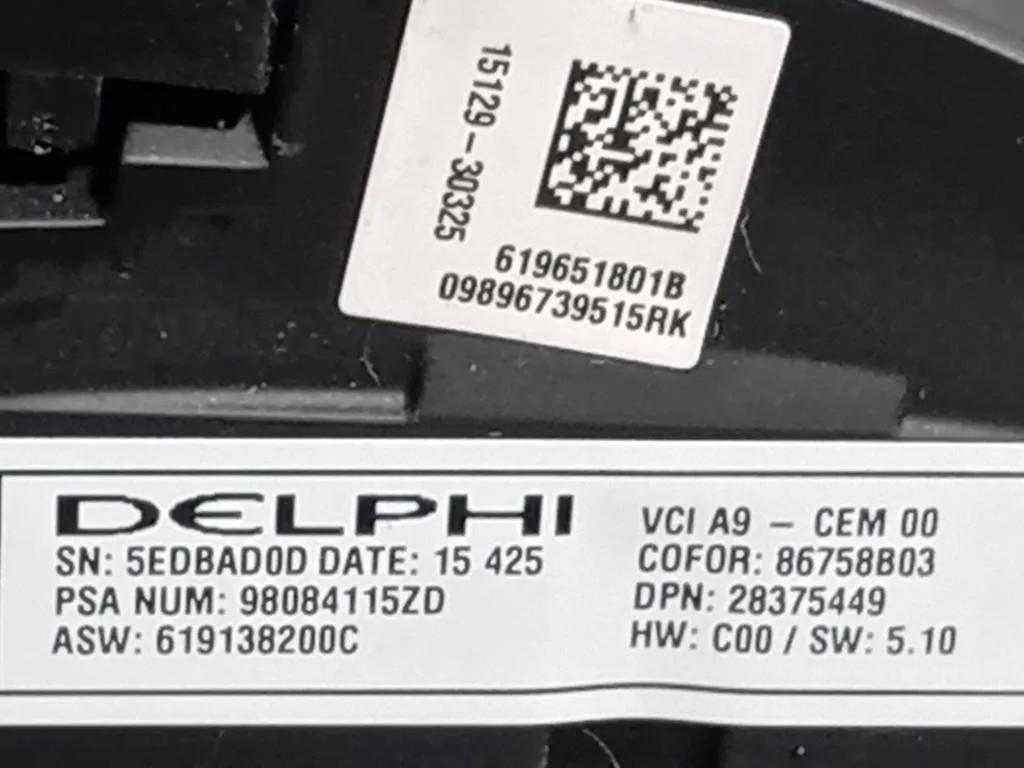 Volante 98084115ZD Peugeot 2008 I 2016