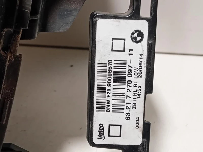 Fanale POST SX 63217270097 Bmw Serie 1 F20 Berlina 2012