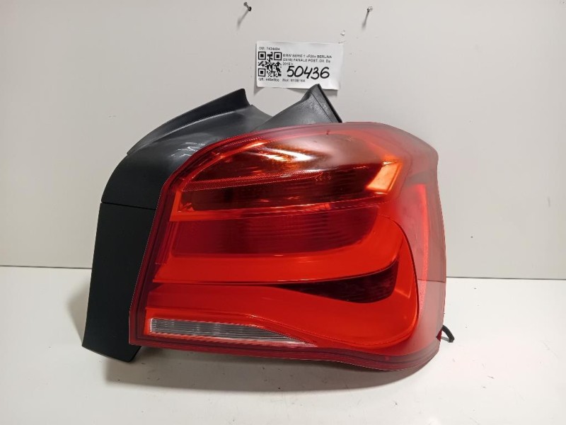 Fanale POST DX 7424494 Bmw Serie 1 F20 Berlina 2015