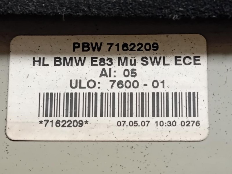 Fanale POST SX 7162209 Bmw X3 E83 2004