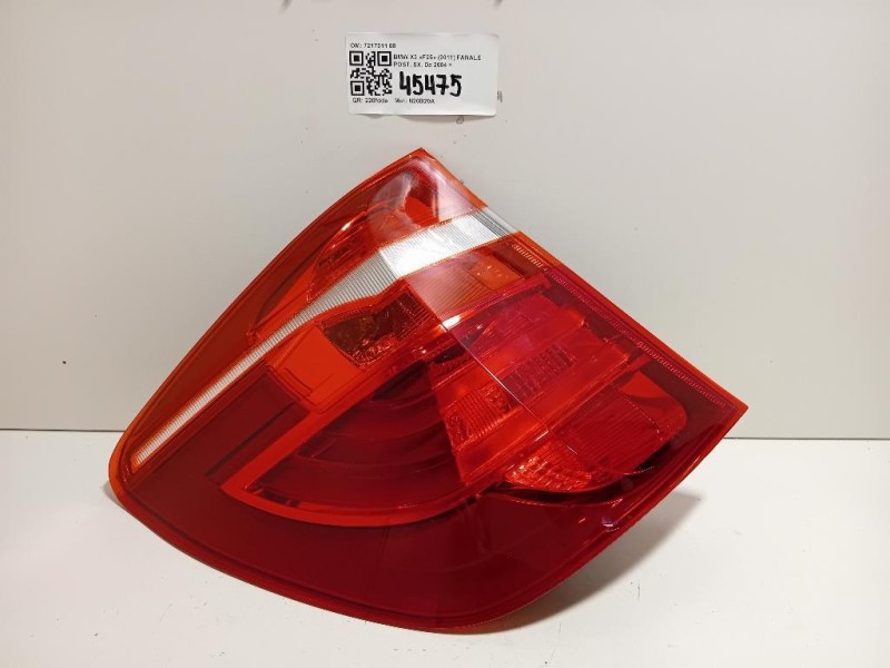 Fanale POST SX 7217311 08 Bmw X3 F25 2011