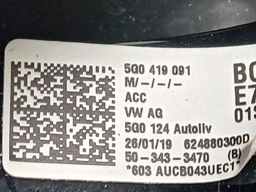 Volante 5Q0 419 091 Volkswagen GOLF VII 2013