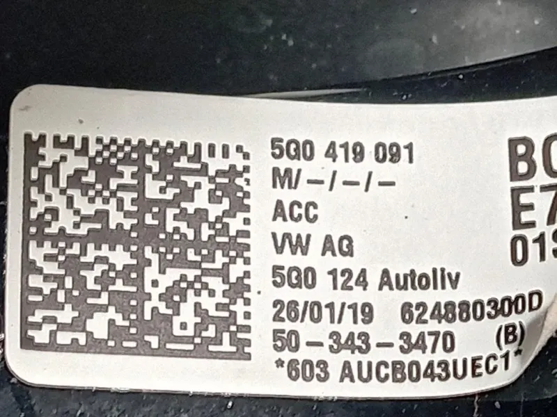 Volante 5Q0 419 091 Volkswagen GOLF VII 2013