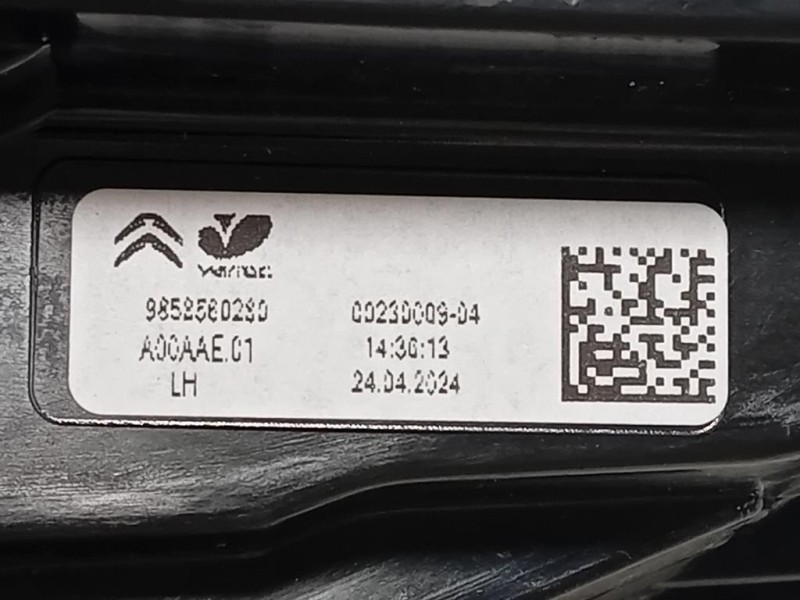 Fanale POST SX 9858560280 Citroen C4 X 2022