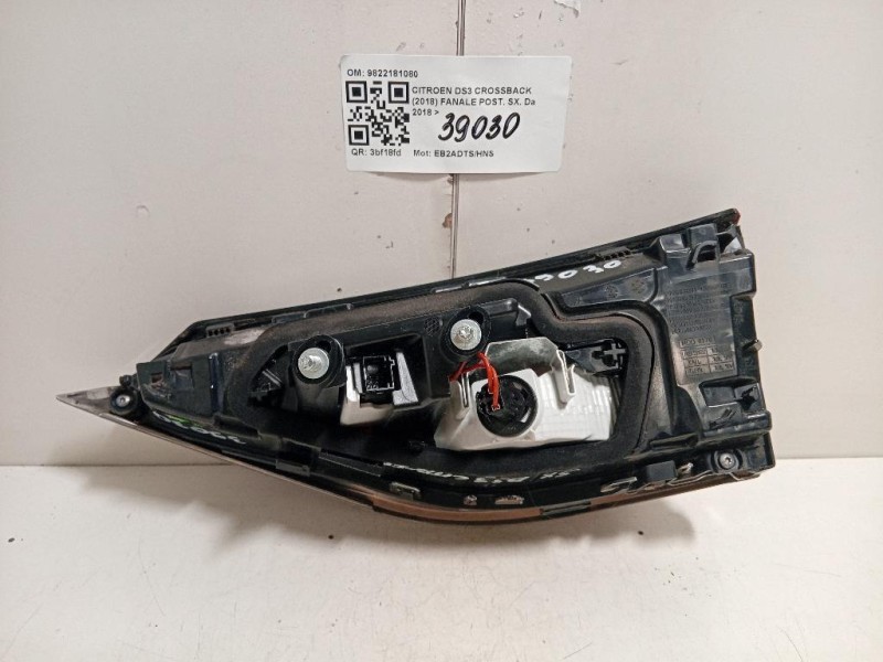 Fanale POST SX 9822181080 Citroen DS3 Crossback 2018