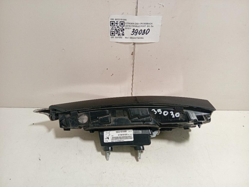 Fanale POST SX 9822181080 Citroen DS3 Crossback 2018