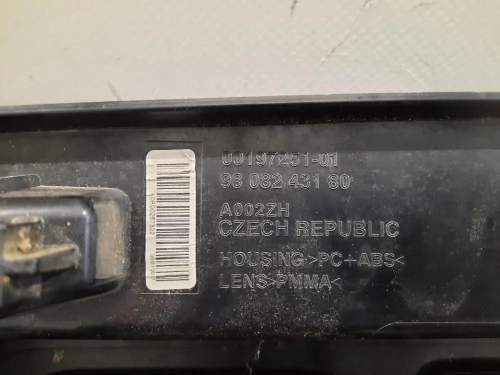 Fanale POST SX 9808243180 Citroen Jumpy IV 2016