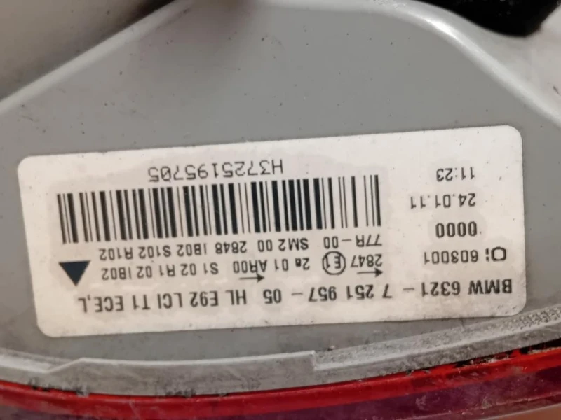 Fanale POST DX 6321725195705 Bmw Serie 3 E92 Coupe 2007