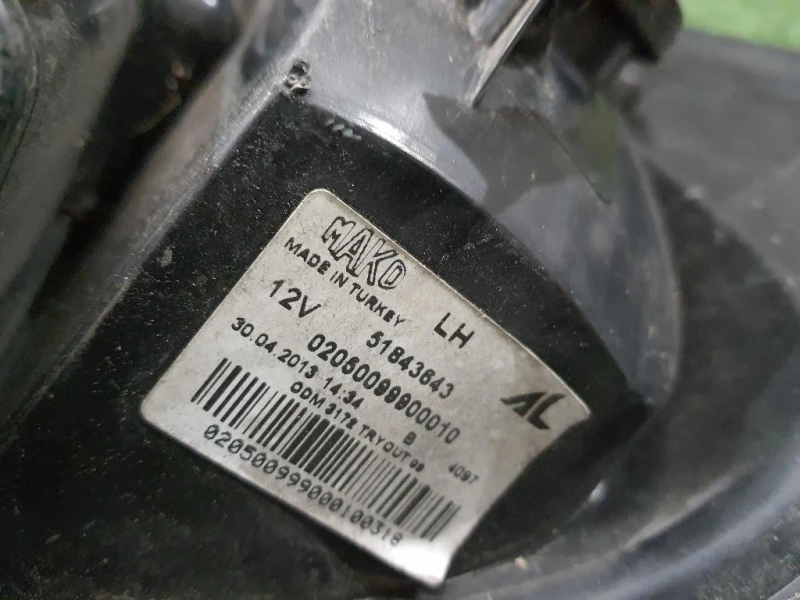 Fanale POST SX 51843643 Fiat Panda III 2012