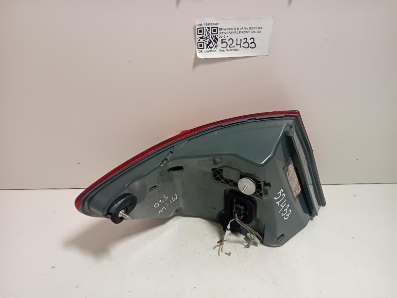 Fanale POST DX 184080-02 Bmw Serie 5 F10 Berlina 2012