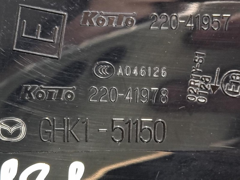Fanale POST SX GHK1-51150 SX Mazda 6 III 2015