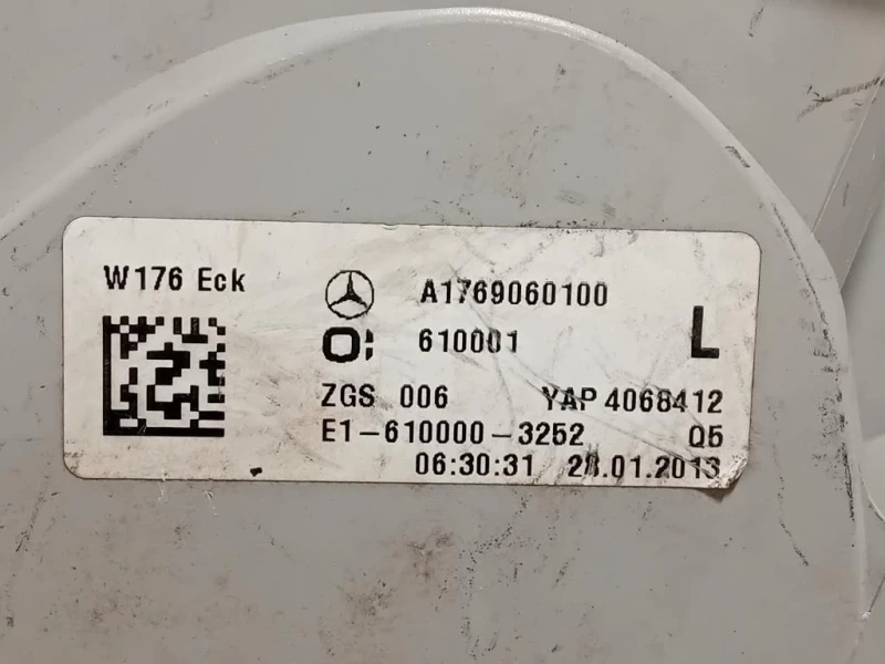 Fanale POST SX A1769060100 Mercedes Classe A W176 2013